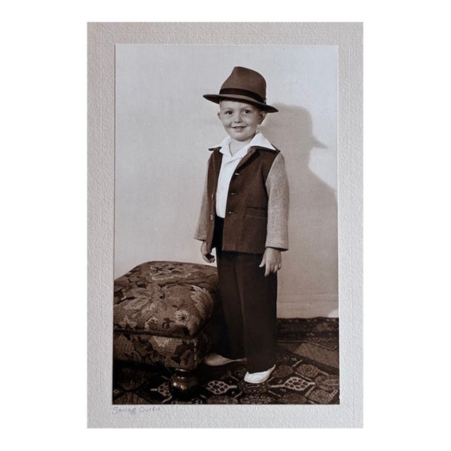 1940s Paul Dunckhorst Black & White "Spring Outfit" 1940s Original Photograph For Sale
