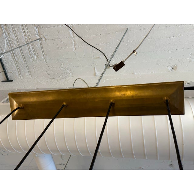Thomas O’Brien for Visual Comfort Iris Quatro Linear Pendant For Sale - Image 10 of 12