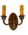 1920s Pair of Brass Double Wall Sconces Circa 1920’s For Sale - Image 5 of 6