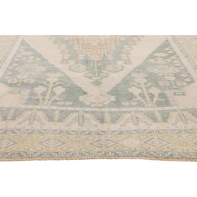 Vintage Turkish Oushak Rug, 05'02 X 09'10 For Sale - Image 4 of 10