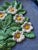 Large Vintage Italian Majolica Della Robbia-Style Fruit Garland Wall Charger, Floral Center, Marked Italy For Sale - Image 12 of 14
