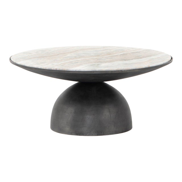 Four Hands Corbett Coffee Table - Creamy Taupe Marble For Sale