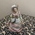 White Vintage Hand-Painted Porcelain Victorian Lady Figurine For Sale - Image 8 of 8