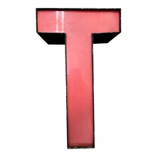 Vintage Marquee Letter T For Sale