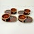 1980s 1980s Vintage Brutalist Boho Chic Arts & Crafts Lava Drip Ironstone Luncheon Sets - 8 Pieces For Sale - Image 5 of 15