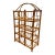 Vintage Bamboo Rattan Wine Rack For Sale