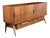 Mid-Century Modern Walnut Dresser With Sculpted Integrated Pulls and Splayed Legs” For Sale - Image 4 of 15