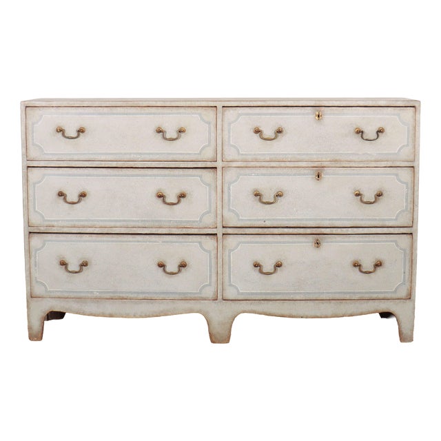 Antique English Painted Chest of Drawers, 1820 For Sale