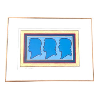 Signed David Oravez “Les Trois Graces” Mixed Media Spray Paint Print – Boise Artist For Sale