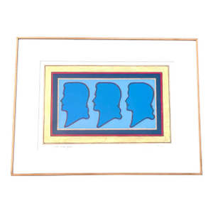 Signed David Oravez “Les Trois Graces” Mixed Media Spray Paint Print – Boise Artist