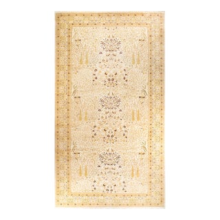 Mogul Hand-Knotted Area Rug - Ivory, 10' 3" x 19' 3" For Sale