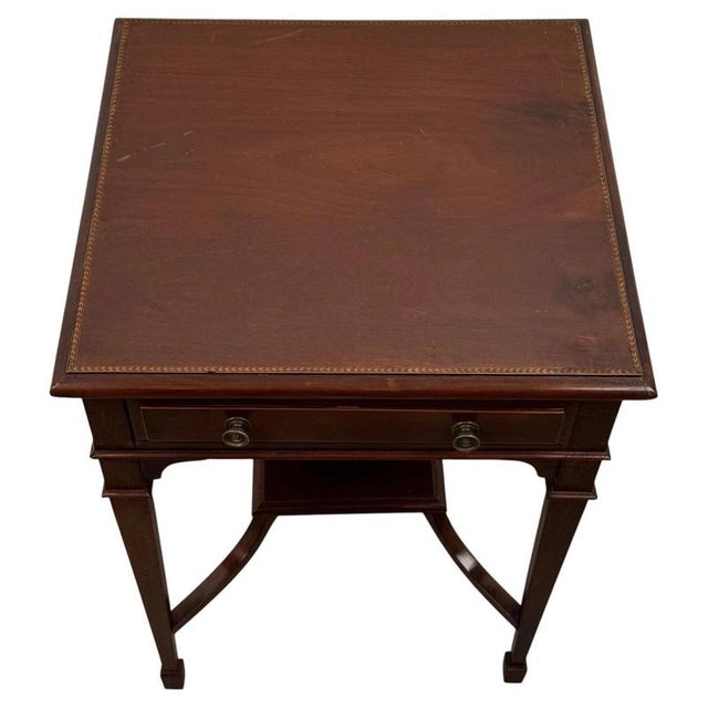 19th Century Antique Mahogany Occasional Table, 1890s For Sale - Image 5 of 12