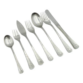 Large Model 9100 Charleston Nicro 18/10 Stainless Steel Cutlery from Berndorf, Austria, Set of 46 For Sale