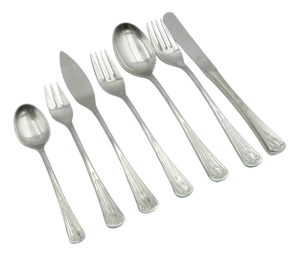 Large Model 9100 Charleston Nicro 18/10 Stainless Steel Cutlery from Berndorf, Austria, Set of 46
