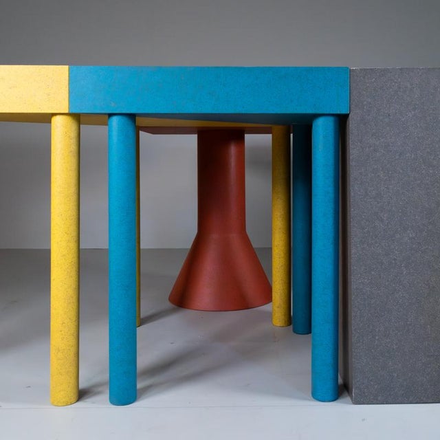 Wood Tangram Table by Massimo Morozzi for Cassina, 1988, Set of 4 For Sale - Image 7 of 18