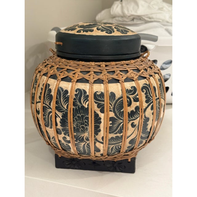 1970s Thai Rice Basket For Sale - Image 4 of 4