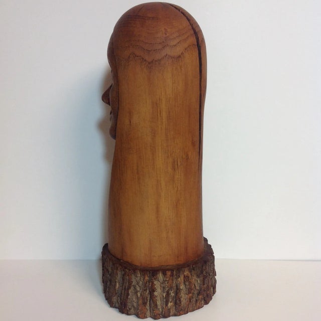Mid-Century Modern Mid-Century South American Figural Wood Carving For Sale - Image 3 of 6