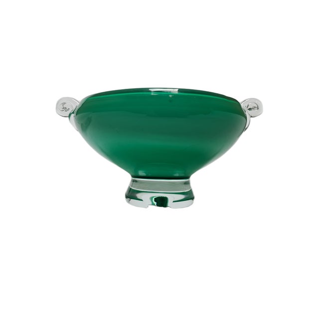 Mid-Century Modern Vintage Glass Basket from HSG Tarnowiec, Poland, 1970s For Sale - Image 3 of 18