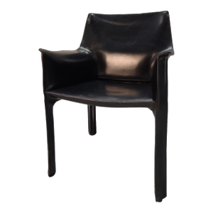 1980s Cassina Cab 413 Armchair by Mario Bellini