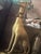 Mid century porcelain greyhound statue made in Italy in the 1950’s
