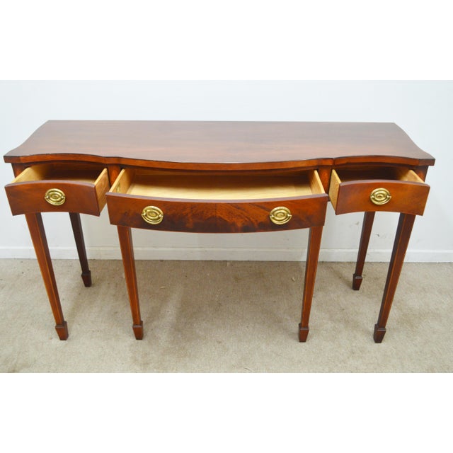 Baker Historic Charleston Mahogany Console Table For Sale - Image 10 of 12