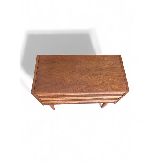 Mid-Century Modern 1950s Teak Nightstand For Sale - Image 3 of 4