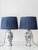 Metal Royal Delft Blue and White Table Lamps, 1905, Set of 2 For Sale - Image 7 of 17