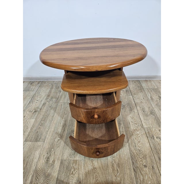 Teak TV Table with Swivel Top from Silkeborg Møbelfabrik, 1960s For Sale - Image 12 of 15