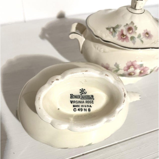 Elevate your afternoon tea service or brunch table setting with this beautiful, authentic vintage creamer and covered...