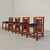 Blue Velvet Chairs Mod. Coonley by Frank Lloyd Wright for Cassina, 1989, Set of 4 For Sale - Image 9 of 18