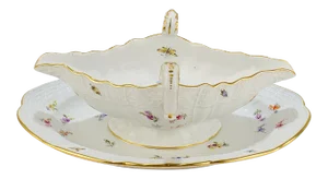 Antique Meissen Neu Brandenstein Gravy or Sauce Boat