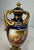 Antique Hand Painted Royal Vienna Porcelain Cobalt Gold Lidded Vase Mini Urn For Sale - Image 9 of 18