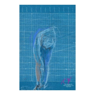 1960s Bending Female Nude by Katharine Yares For Sale