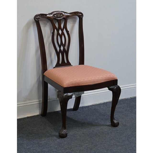 Pennsylvania House Pennsylvania House Solid Mahogany Traditional Chippendale Style Dining Side Chair 13-31078 For Sale - Image 4 of 10