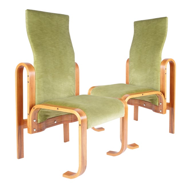 Set of Mid-Century Brutalist Armchairs by Jan Bocan for Ton, 1972 For Sale