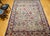 Vintage Persian Tabriz Rug, Hand-Knotted Wool, Allover Geometric Pattern, Ivory & Blue, 8x10 For Sale - Image 10 of 18