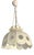 Farmhouse White Acrylic Modular Hanging Light Small Chandelier, Ukraine, 1970s For Sale