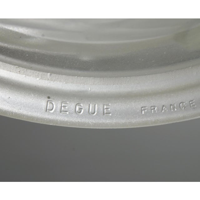 Metal French Art Deco Pendant Light by Francis Hubens & Degue 1930 France For Sale - Image 7 of 8