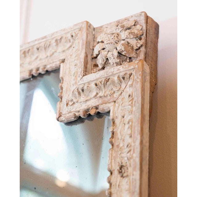 French 18th Century Louis XVI Painted Wood Panel Mirror For Sale In Atlanta - Image 6 of 7