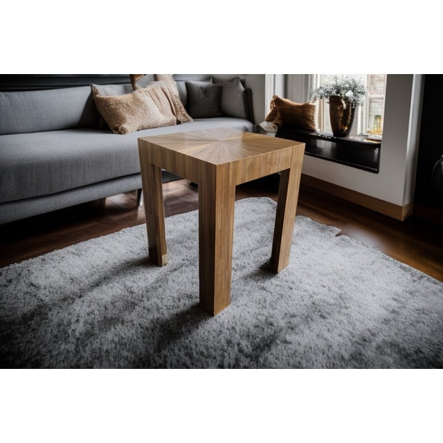 Straw Marquetry Coffee Table by Benoît Cazes, 2010s For Sale - Image 11 of 18