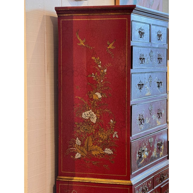 Late 18th Century George III Chinoiserie Chest on Stand For Sale - Image 16 of 16