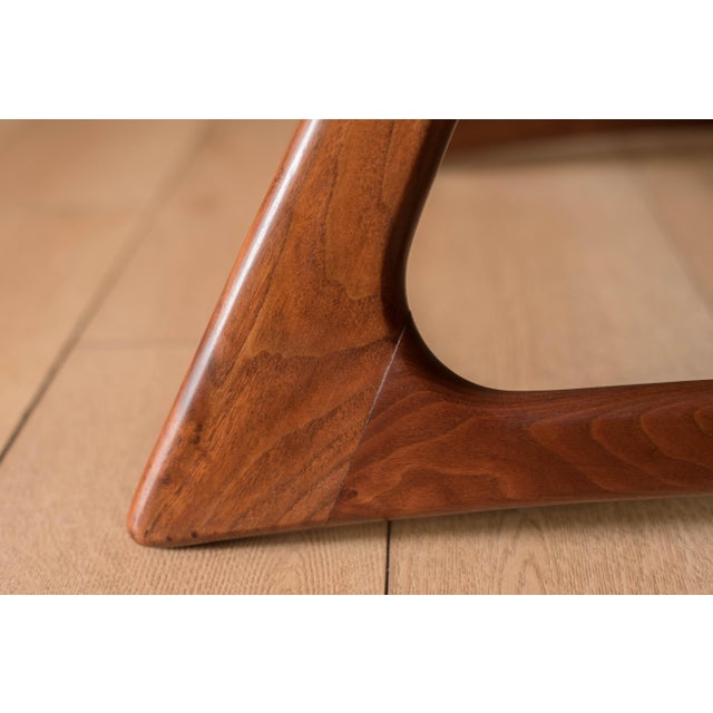 Vintage Sculptural Solid Walnut Tufted Slipper Lounge Chair by Adrian Pearsall For Sale - Image 11 of 13