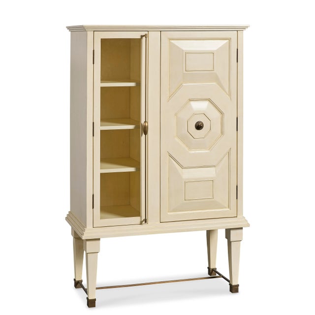 Maitland-Smith Art Bar Cabinet White