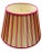 Striped Empire Stick Shade in Natural Cream/Magenta, 18" For Sale - Image 4 of 4