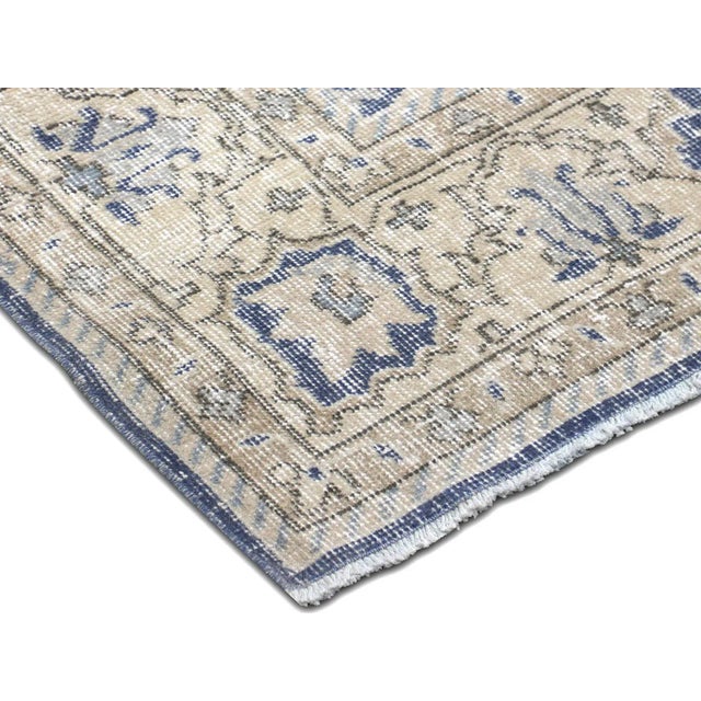 Transitional 1960s Turkish Oushak Rug For Sale - Image 3 of 7