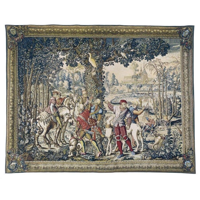 One from the series of tapestries depicting the Hunts of the Emperor Maximilian, which were woven for King Louis XIV of...
