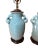 Gorgeous pair of Frederick Cooper Crackle-Glazed Table Lamps in a celadon green.. Great depth of color in a timeless...