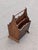 Vintage Mahogany Canterbury Magazine Rack Featuring a Scalloped Wood Design For Sale In Washington DC - Image 6 of 9