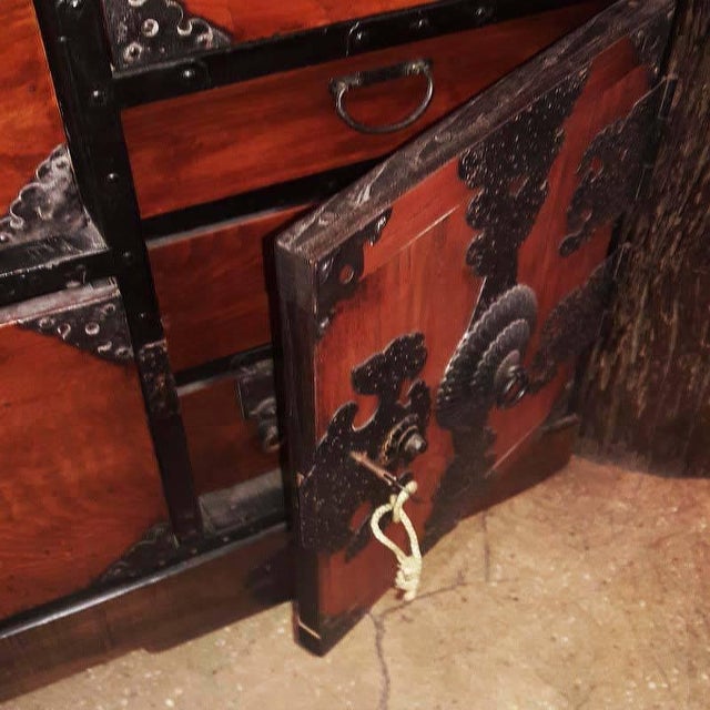 Japanese Cedar / Elm Tansu, Edo Period, Mid18th Century Chairish