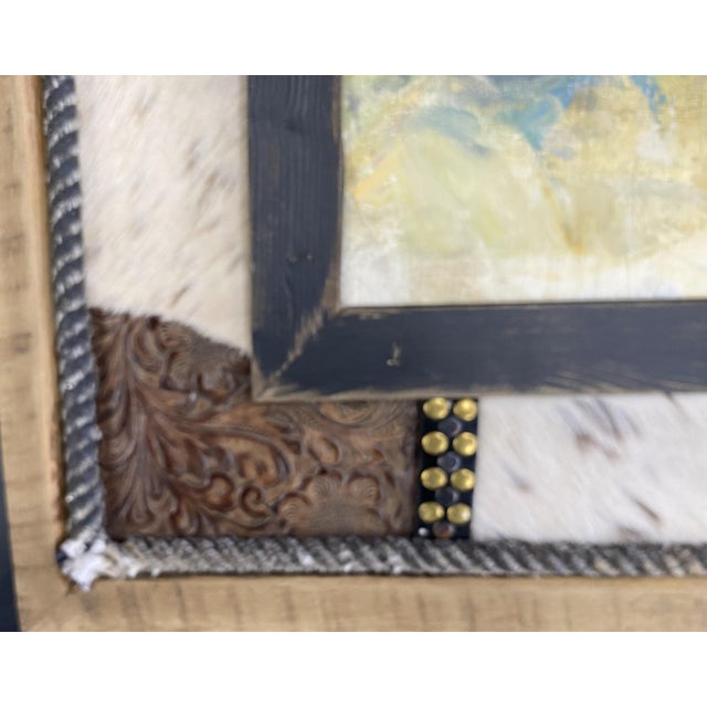 Brown "Afternoon Shade"~ Lorie Batson, Original Oil Painting. A Sunlit Scene That Depicts Cows Resting Under Mesquite Trees in Texas. For Sale - Image 8 of 13